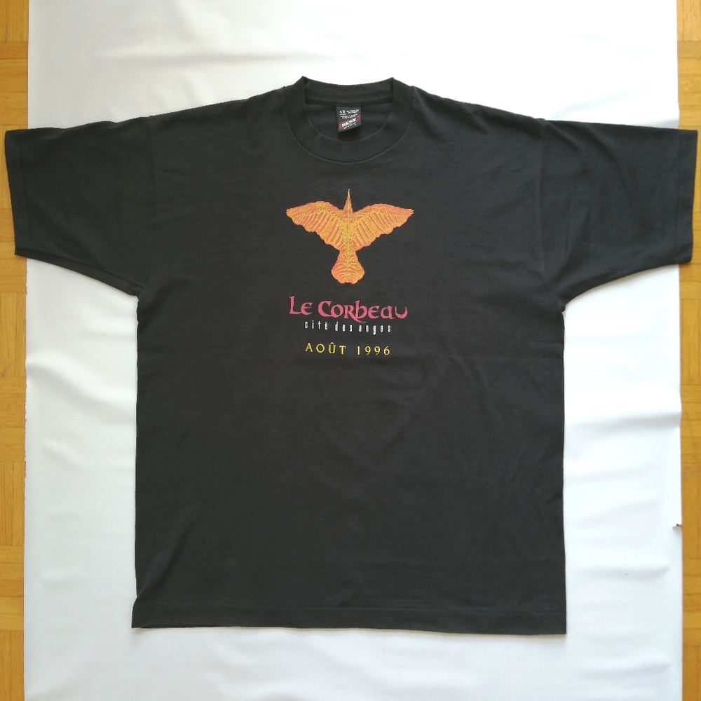 Le Corbeau/ L'Île Du Dr. Moreau Vintage 1996 Black T-shirt XL